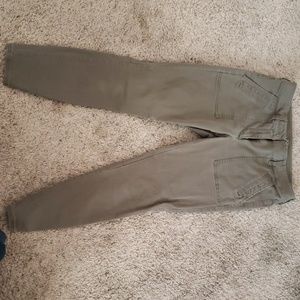 Loft ivy green skinny ankle pants